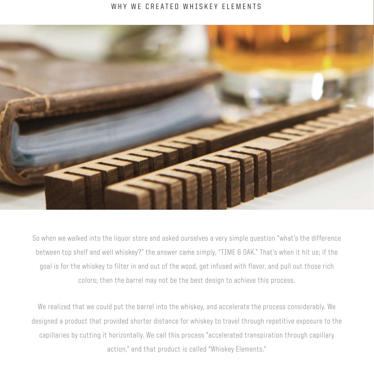 Whiskey Elements Web Design