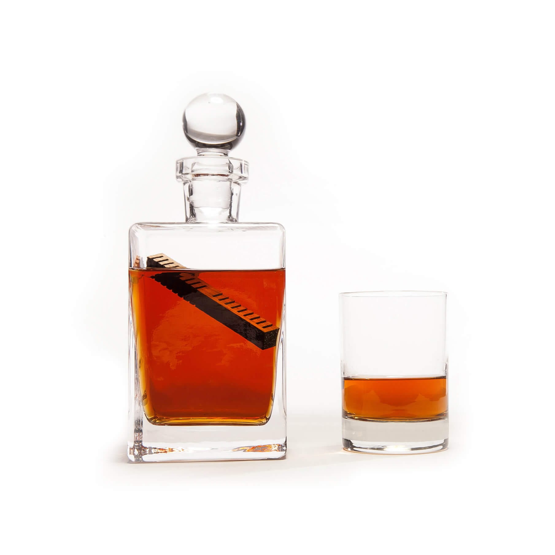 Whiskey Elements in a decanter and glass